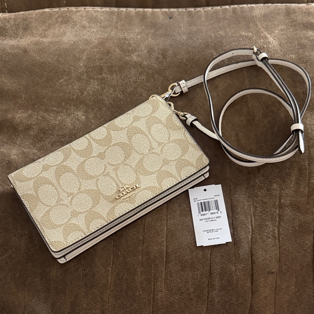 Coach Signature Foldover Clutch Crossbody